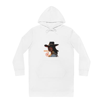 Chic Women's Hoodie Dress with Stylish Graphic Print, Casual Wear, Gift for Her, Trendy Fashion, Relaxed Fit